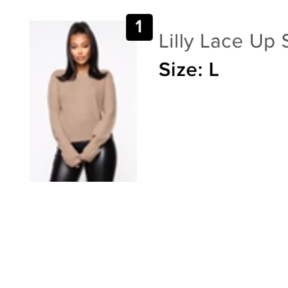 Lilly Lace Up Sweater | Fashion Nova
